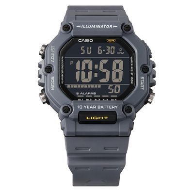 Casio AE1600H-8BV  men&#39;s sports watch 54.1 × 49.7 × 15.9 mm 10 years battery 100m WR 5 alarms