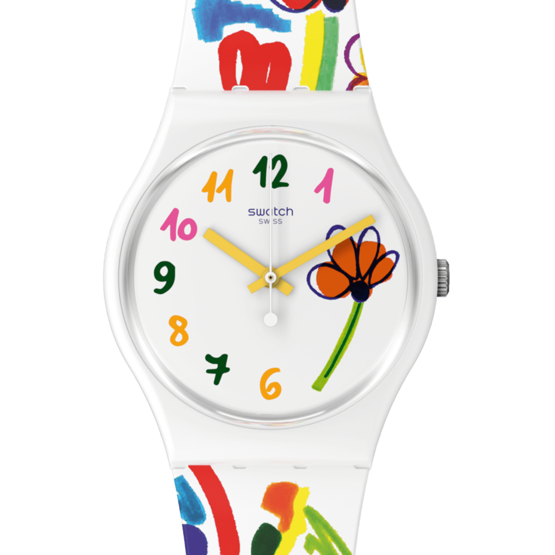 watch unisex Swatch FLOWERZ SO28W108 34mm 30m WR