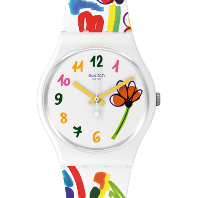 watch unisex Swatch FLOWERZ SO28W108 34mm 30m WR
