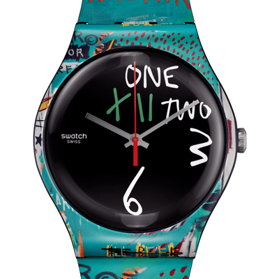 reloj unisex Swatch ISHTAR BY JEAN-MICHEL BASQUIAT SUOZ356 41 mm 30 m WR