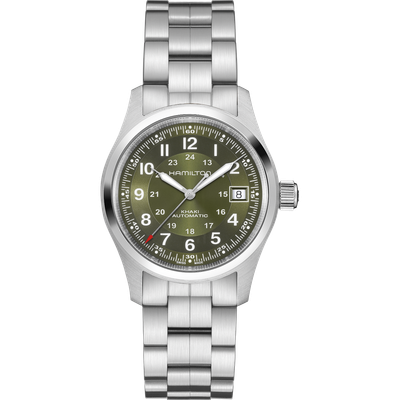 Hamilton Khaki Field Auto H70455160 38 mm Automatic men&#39;s automatic watch | 38 mm | sapphire crystal 80h power reserve steel strap