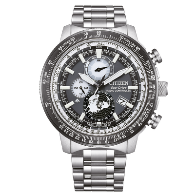 Citizen Promaster Geo Trekker solar radio-controlled watch BY3006-53H 46mm 200m WR sapphire crystal steel strap