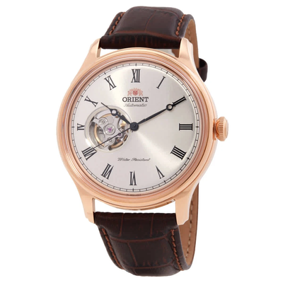 Orient Envoy TAG00001S 43mm 50m WR automatic watch for men with leather strap and hand-hacking (manual winding possible)
