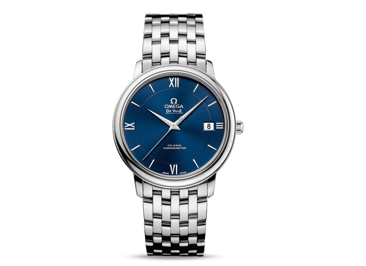 ​​Omega De Ville Prestige Co-Axial 36,8 mm 424.10.37.20.03.001 Blue Dial Automatic Steel