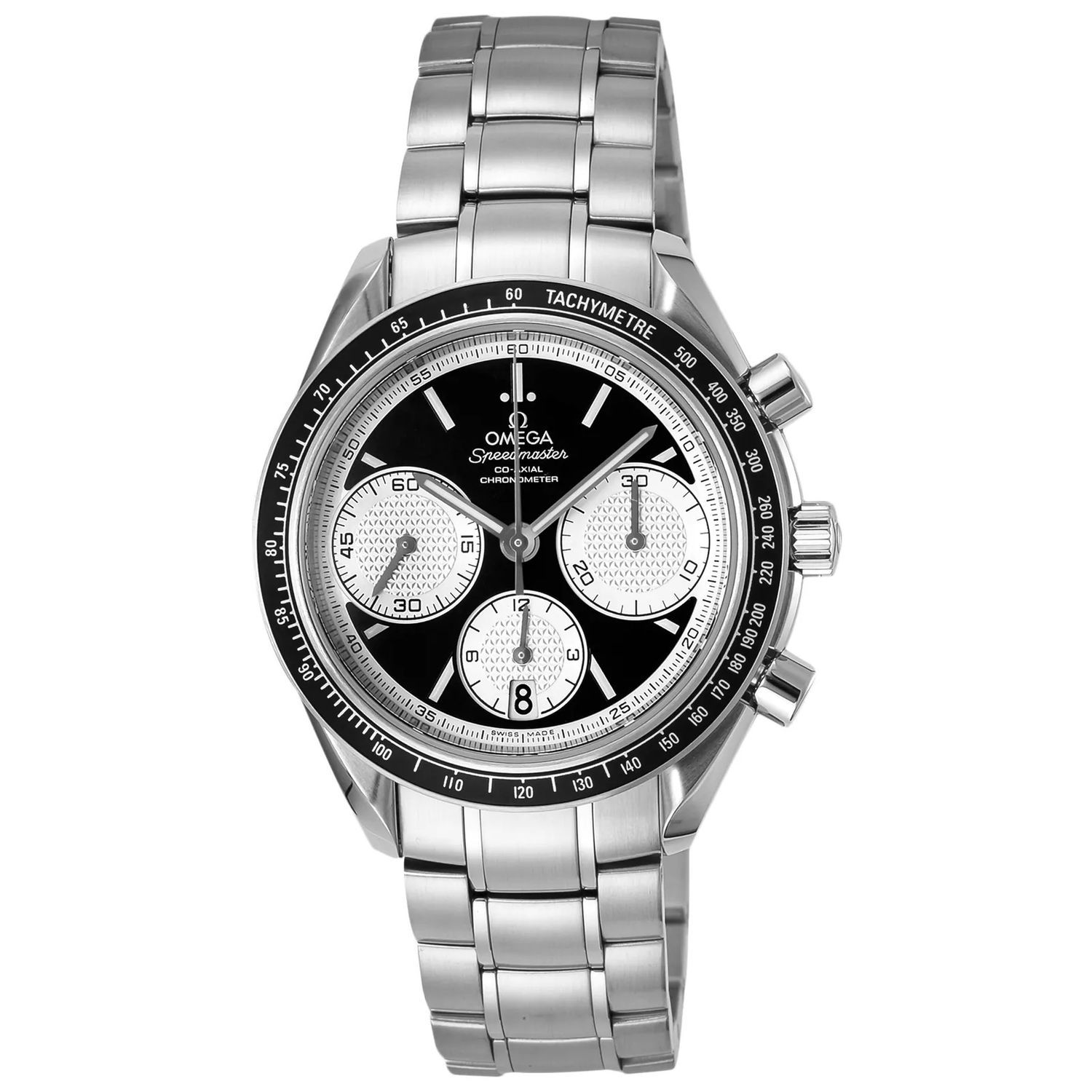 Omega Speedmaster Racing 40 mm 326.30.40.50.01.002 Co-Axial Chronograph Black Dial Inverted Panda Steel Automatic