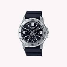Casio MTP-VD300-1b sport men&#39;s watch 45mm ion plated water resist chronometer
