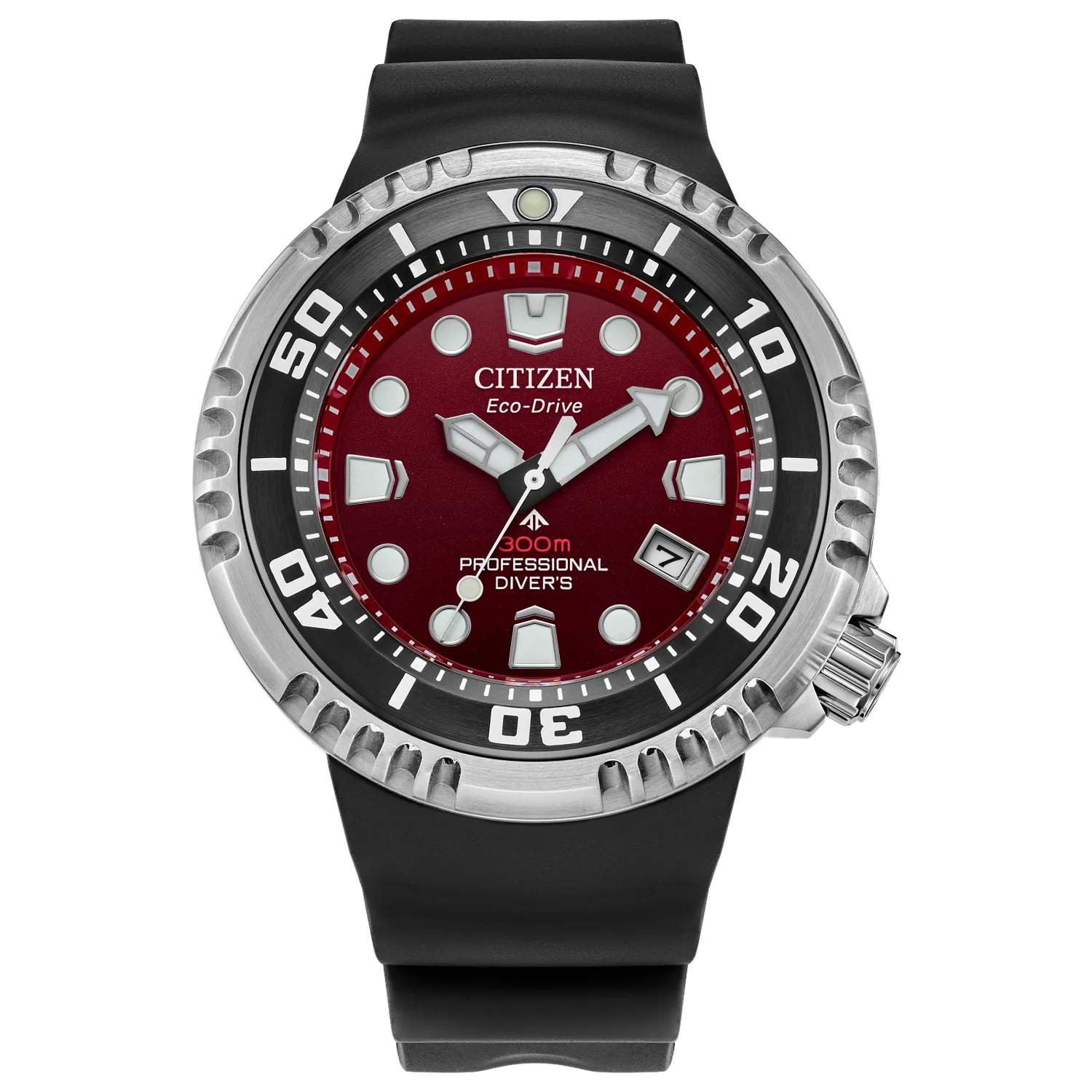 Citizen Promaster Professional Divers professional diving watch for men BN1024-01Z 46mm 300m WR Sapphire crystal Eco-Drive movement (powered by solar energy or light) Silicone strap.