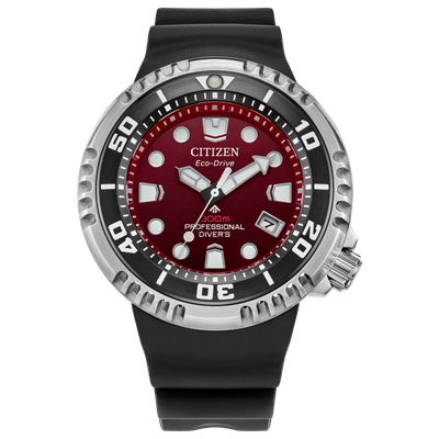 Citizen Promaster Professional Divers professional diving watch for men BN1024-01Z 46mm 300m WR Sapphire crystal Eco-Drive movement (powered by solar energy or light) Silicone strap.