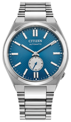 Citizen Tsuyosa Small Seconds NK5010-51L Sunburst blue 40mm 50m WR sapphire crystal steel strap automatic watch for men