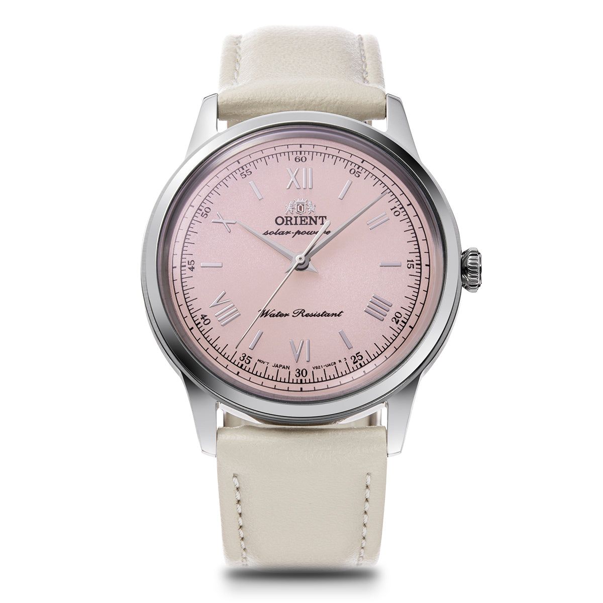 Orient Bambino Solar Men&#39;s Watch RA-WK0005P  38.4 mm leather strap