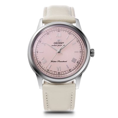 Orient Bambino Solar Men&#39;s Watch RA-WK0005P  38.4 mm leather strap