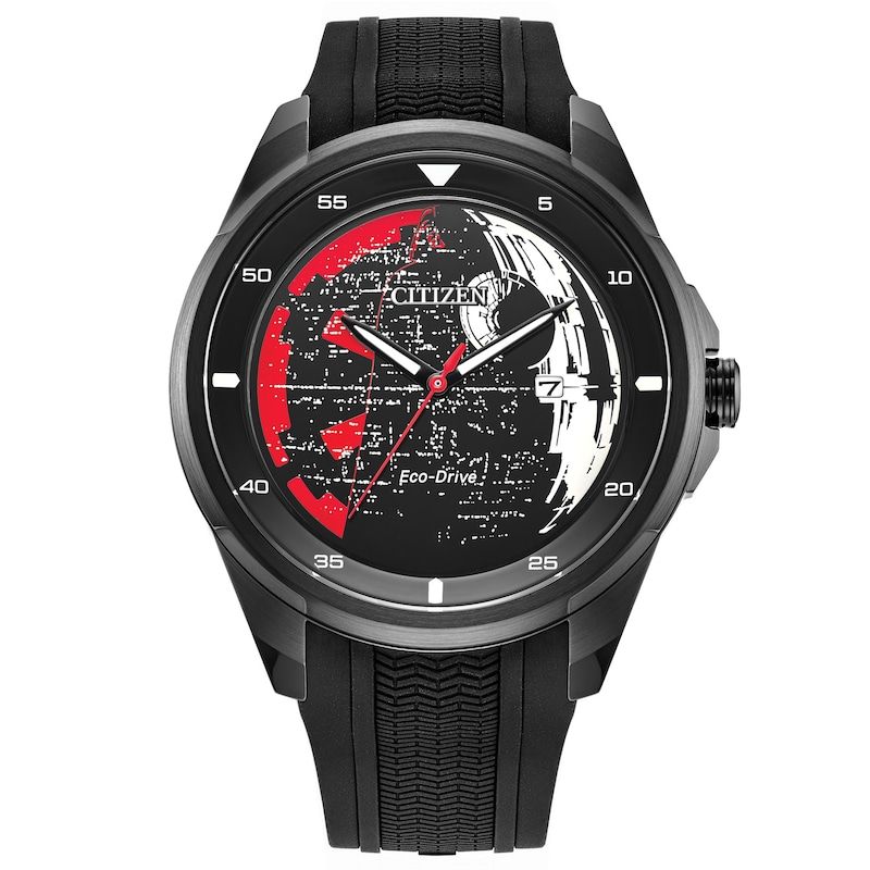 Citizen Star Wars Death Star Vader&#39;s Shadow AW1606-06W Men&#39;s Solar Watch 45mm 100m WR Eco-Drive movement (powered by solar energy or light)