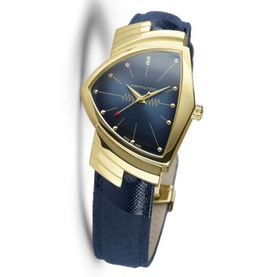 Ventura Quartz Unisex Watch | 32mm x 50mm | H24301941 Sapphire crystal 50m WR Leather strap