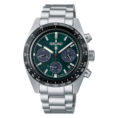 Seiko Prospex Speedtimer SSC933 Men&#39;s Solar Watch 39mm 100m WR Steel Strap sapphire crystal