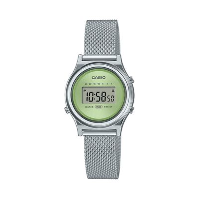 Reloj Casio mujer mini Collection LA700WEM-3A correa de acero inoxidable 30.8 × 26.3 × 7.9 mm