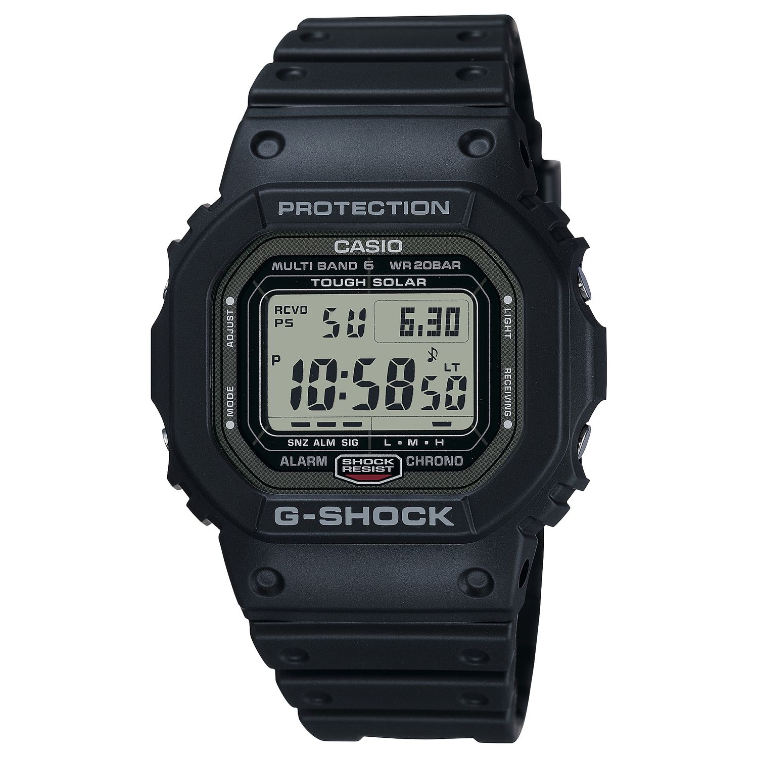 Men’s Solar Watch Casio G-Shock GW-5000U-1 THE ORIGIN 43mm – 200 m, resin strap, Made in Japan