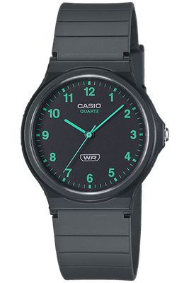 Reloj analógico unisex Casio MQ-24B-8B 38.8 × 34.9 × 7.8 mm correa de silicona