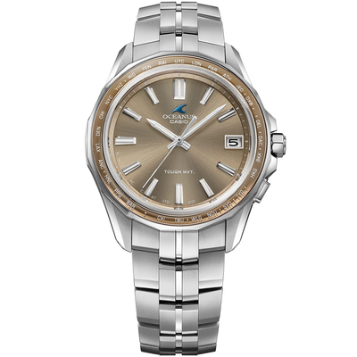 Men’s radio-control Solar Watch Casio Oceanus Manta OCW-S400A-5AJF 41.3mm – Sapphire, 100 m, Bluetooth, Multiband 6, titanium bracelet Japan Made Japan Domestic Market