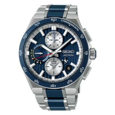 Men’s Solar Watch Seiko Astron Nexter SBXC181 JDM  43.3mm – Sapphire, GPS, 100 m, Titanium, Blue Ceramic Japan Made Japan Domestic Market