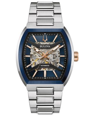 Men’s Automatic Bulova Maquina 98A319 40mm Watch – Sapphire, 50 m, 42h Power Reserve, Steel Bracelet