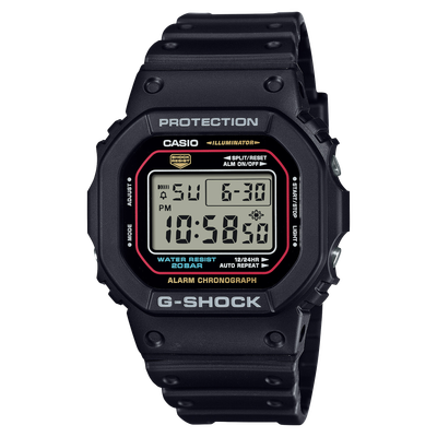 Men’s quartz Casio G-Shock THE ORIGIN  DW‑5600RL‑1 42.8 mm – 200 m WR, bio-resin strap