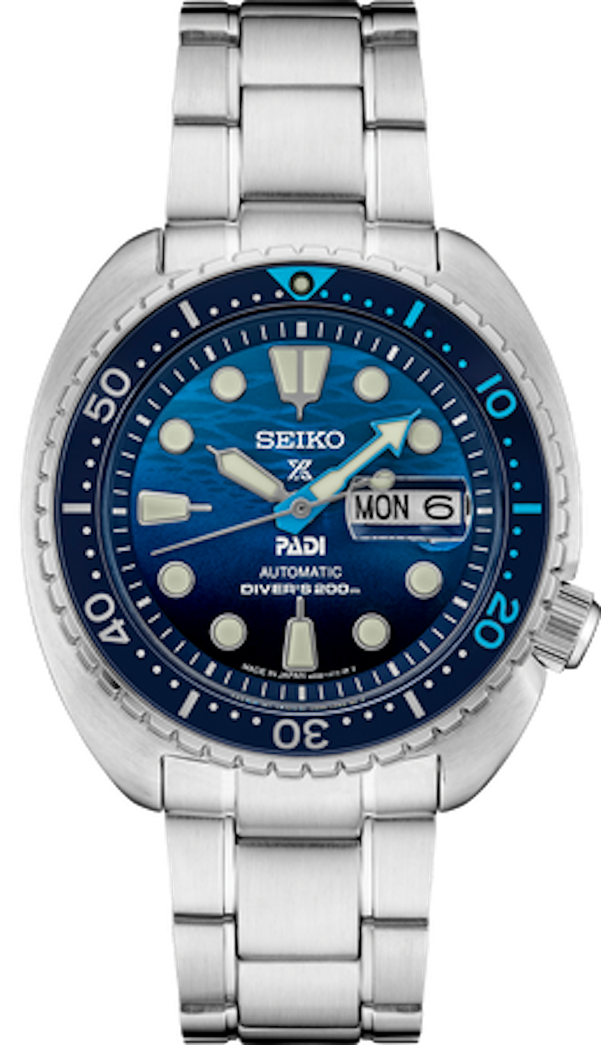 Seiko Prospex Padi SRPK01J PADI &quot;THE GREAT BLUE&quot; SPECIAL EDITION MADE IN JAPAN 45mm automatic divers men’s watch sapphire crystal with magnifier 200m WR