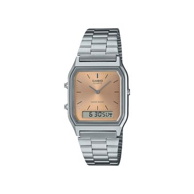 Casio VINTAGE EDGY AQ-230A-4A unisex watch with analog and digital dial