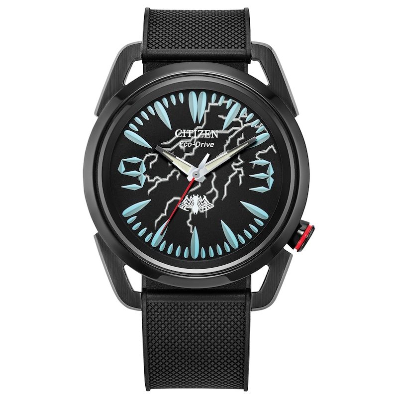 Men’s quartz Citizen Marvel Venom “Lethal Protector” AW2065‑41W 42 mm – Mineral crystal, 100 m, polyurethane strap
