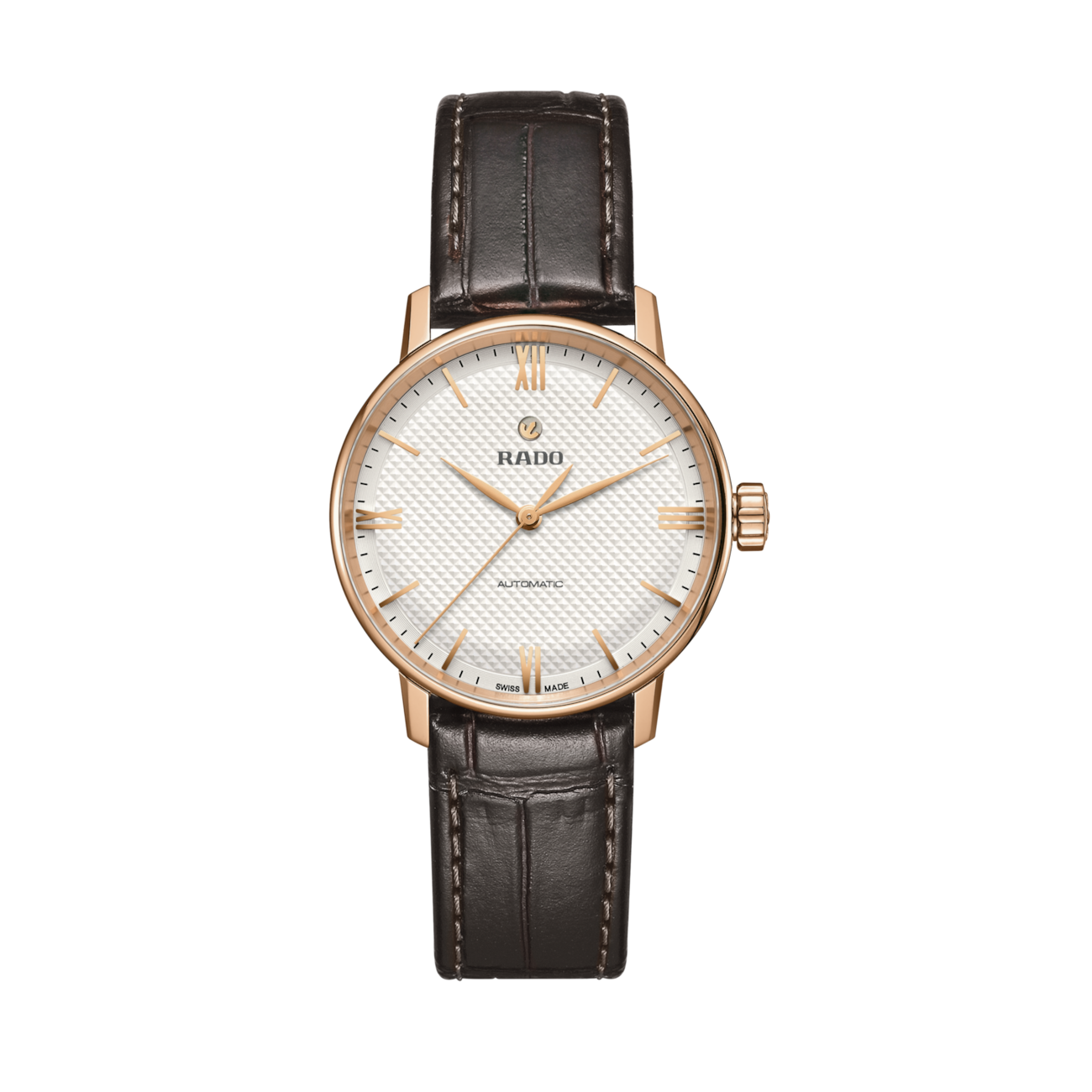 Women’s automatic Rado Coupole Classic R22865065 31.8 mm – Sapphire, 50 m, leather strap