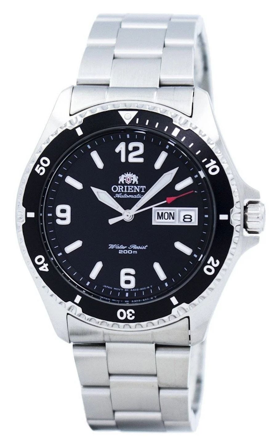 Orient Mako TAA02001B automatic watch for men, 41.5 mm, 200 m WR, steel strap