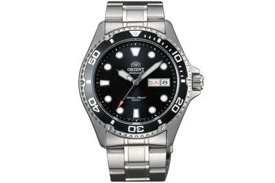 Orient Mako Sunray TAA02004B automatic watch for men, 41.5 mm, 200 m WR, steel strap