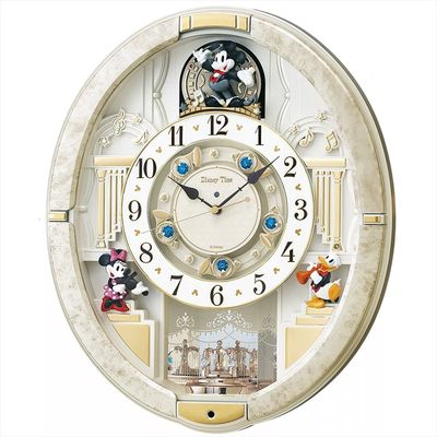 SEIKO CLOCK wall clock mickey mouse Radio Analog Trick 12 songs melody FW580W