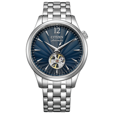 Citizen Collection Elegance Open Heart NH9131-73L JDM 40mm 50m WR automatic watch for men with leather strap Japan Domestic Market