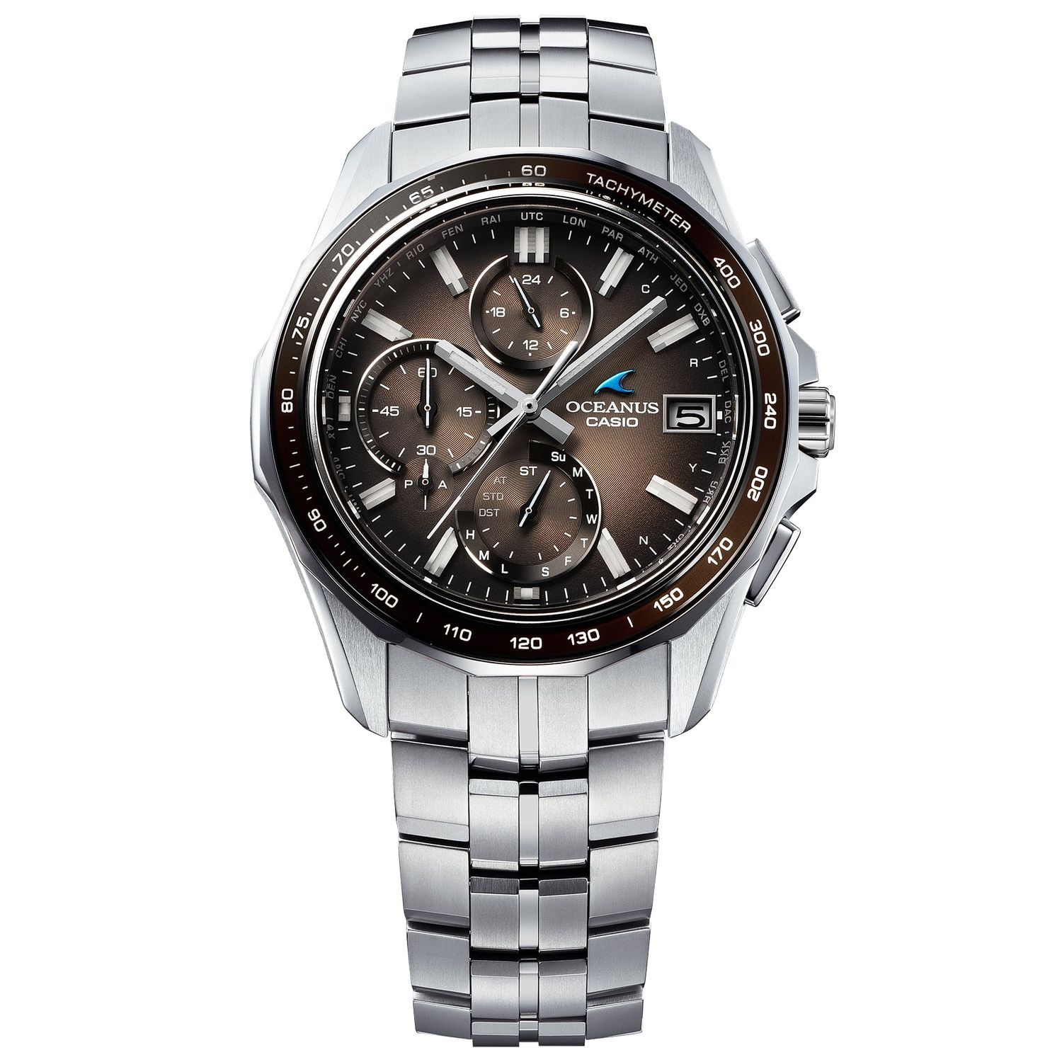 Casio Oceanus Mantra Retro Tone OCW-S7000RA-5AJF JDM 42.8mm 100m WR Bluetooth Titanium sapphire crystal  Men&#39;s Solar Watch Made in Japan JDM (Japanese Domestic Market)