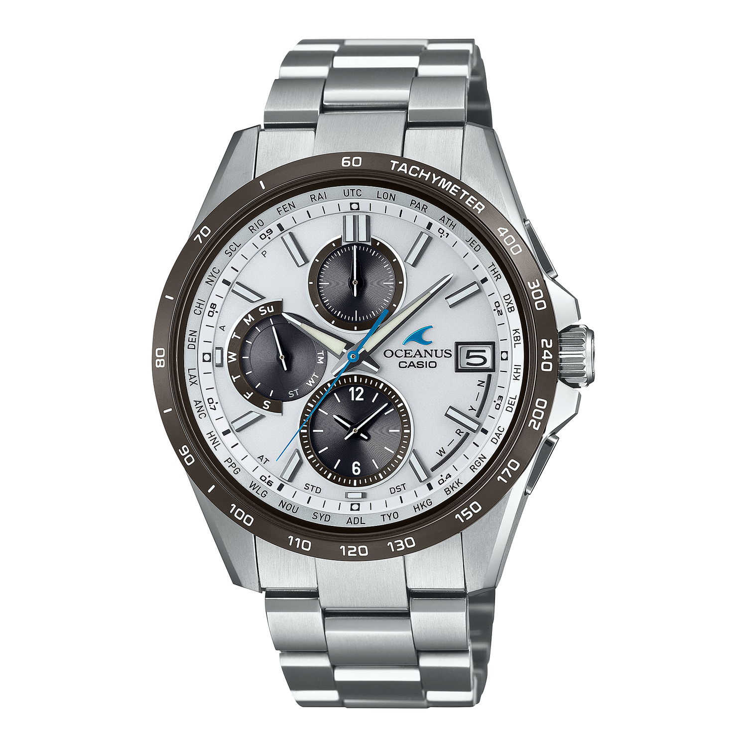 Titanium Bluetooth Solar Watch OCW-T2600J-7AJF JDM 42.8MM 100M WR Sapphire Crystal Made in Japan JDM (Japanese Domestic Market) Titanium Strap and Case