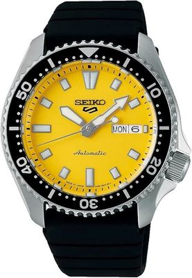Seiko 5 Sports Sunstrike SBSA307 JDM 42.5mm 100m WR automatic watch for men with silicone strap Made in Japan JDM (Japanese domestic market)