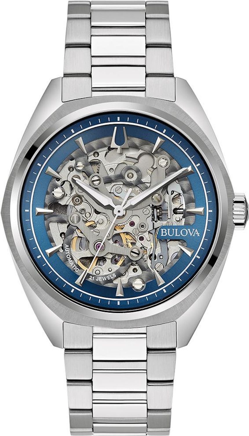 Bulova Surveyor Mechanical 96A292 41mm automatic watch for men with steel strap