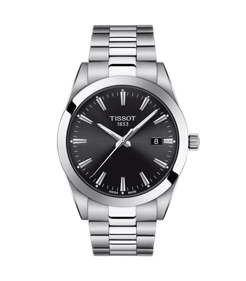 Men’s automatic Tissot Gentleman Powermatic 80 Silicium T127.407.11.051.00   40 mm – Sapphire, 100 m, 80 h reserve, stainless steel bracelet