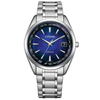 Citizen Exceed radio-control CB1150-75L Unite Blue JDM Limited Edition Titanium Sundial 38.4mm high transparency sapphire crystal 50m WR titanium case and strap Made in Japan Eco-Drive movement (powered by solar energy or light) JDM