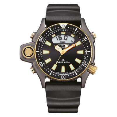Citizen Promaster Marine Aqualand 40th Anniversary Limited Edition JP2008-06E JDM 50.7mm 200m WR Alarm Depth Measurement Quartz Diving Watch for Men (Japanese Domestic Market)