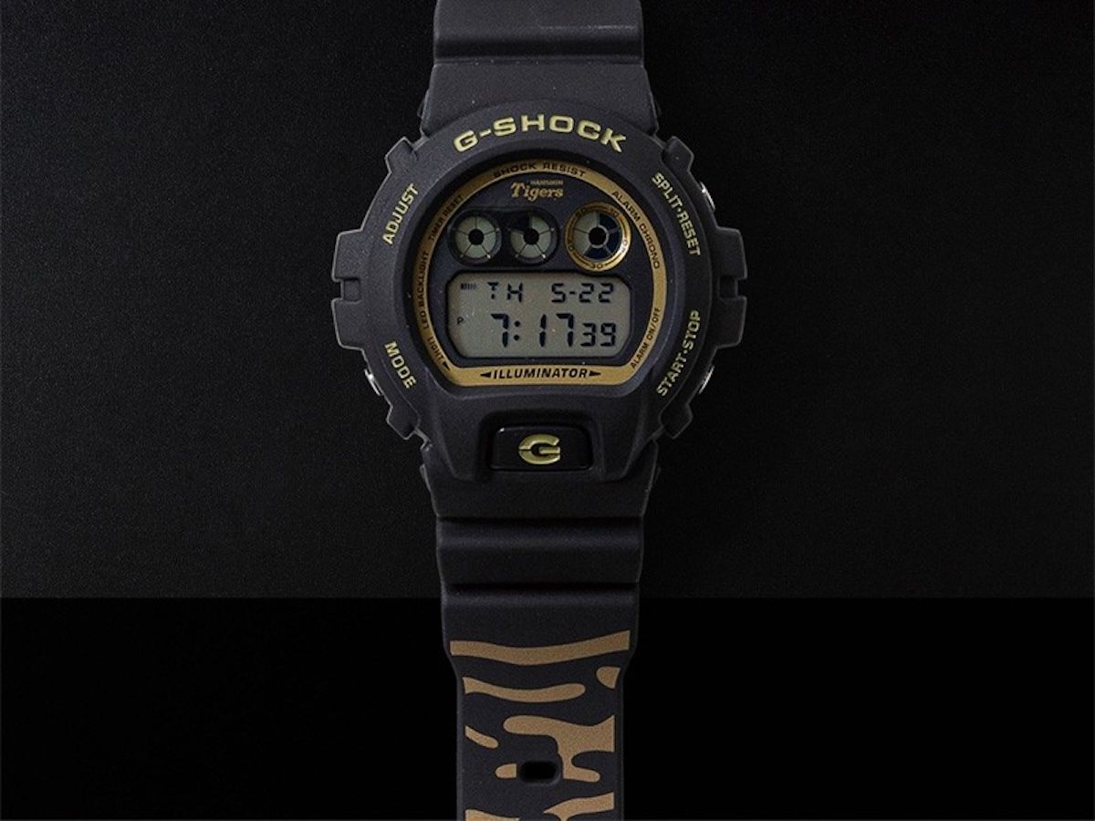Casio G-SHOCK DW-6900X Men&#39;s Watch Hanshin TIGERS 90th Anniversary LIMITED JDM 53.2 × 50.0 × 18.7 mm Limited Edition 200M WR JDM (Japanese domestic market)