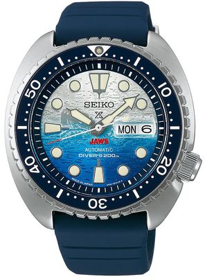 SEIKO WATCH PROSPEX JAWS 50TH ANNIVERSARY LIMITED EDITION SBDY137 / SRPL81 MADE IN JAPAN JDM 45mm 200m WR automatic men&#39;s watch with silicone strap (Japanese domestic market)