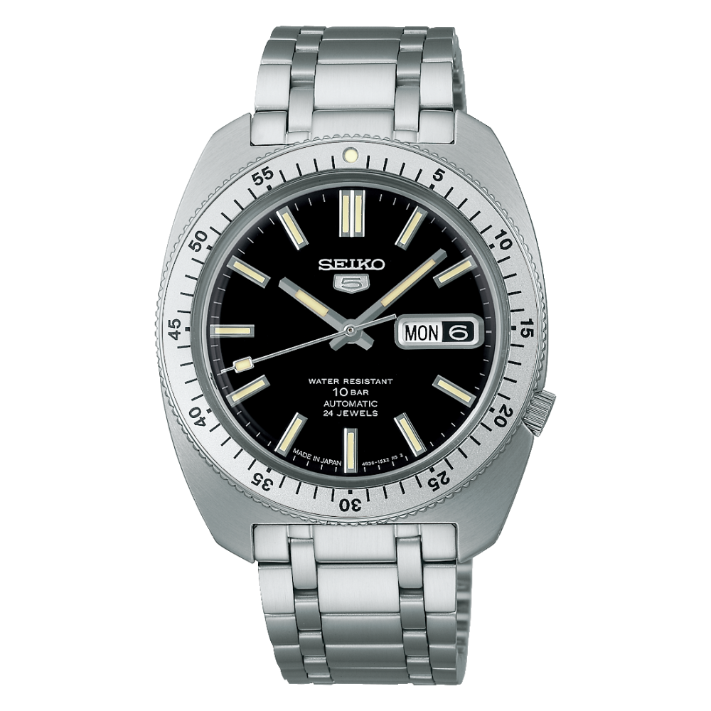 Seiko 5 Sports SKX series Heritage design reissue limited edition SBSA313 JDM 38.2mm 100m WR automatic men&#39;s watch with steel strap Made in Japan JDM (Japanese domestic market)