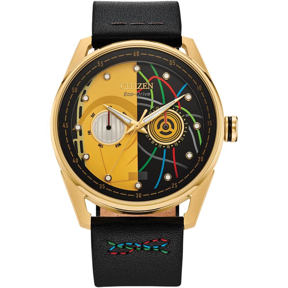 CITIZEN STAR WARS™ C-3PO Edition Solar Watch - Eco-Drive BU4026-05W 42mm 100m WR leather strap Eco-Drive movement (solar or light powered)