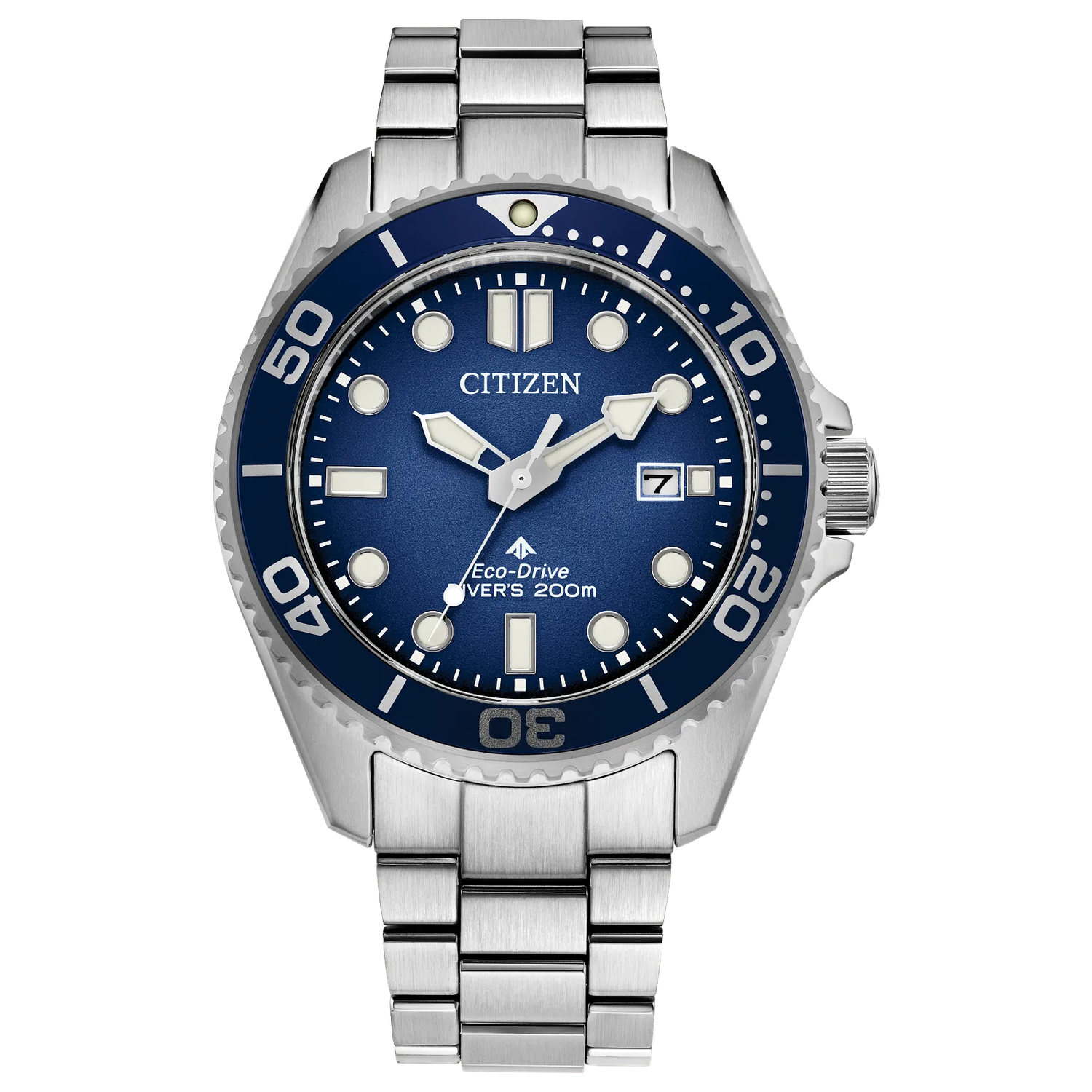 Citizen Promaster Eco-Drive BN0260-54L 41mm 200m WR sapphire crystal steel strap Eco-Drive movement (powered by solar energy or light) men&#39;s diving sundial