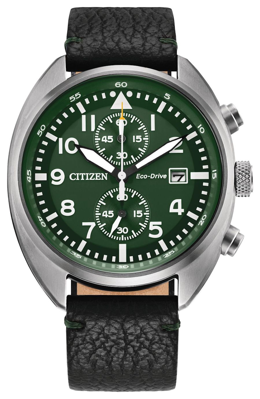Citizen Sport Casual Men&#39;s Solar Watch CA7041-07X 41mm 100m WR Leather Strap Eco-Drive movement (solar or light powered)