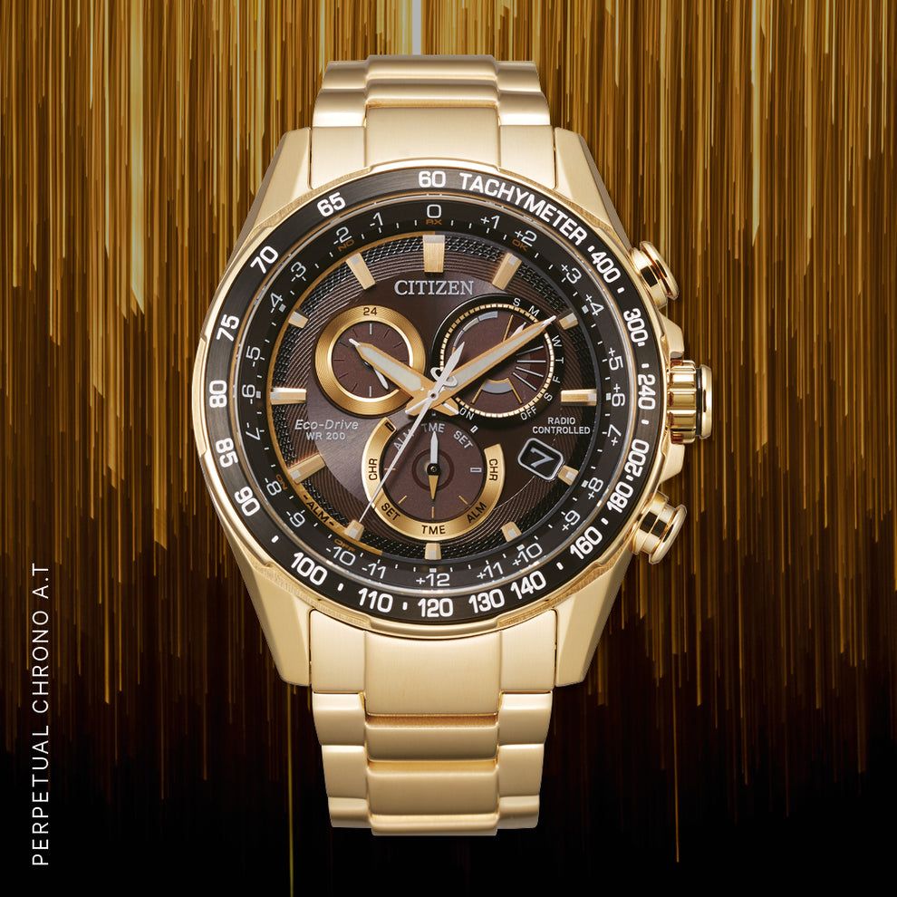 Citizen PCAT CB5912-50E men&#39;s radio-controlled sundial watch, 43 mm, 200 m WR, steel strap, Eco-Drive movement (powered by solar energy or light), sapphire crystal