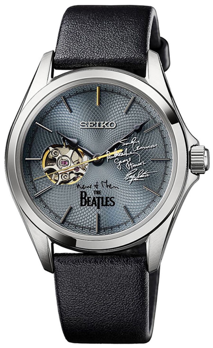 Seiko x The Beatles ‘Now and Then’ automatic watch JDM 40mm 100m WR Made in Japan Limited Edition Mechanical Watch leather strap JDM (Japanese domestic market)
