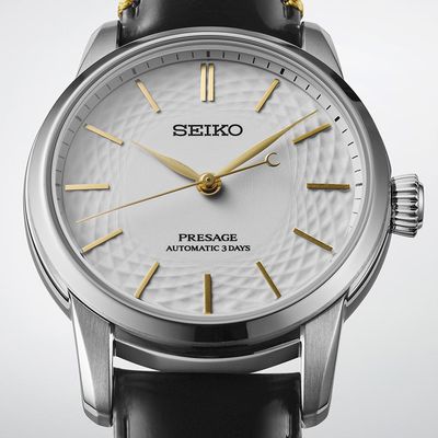 SEIKO PRESAGE CLASSIC SARX127 JDM 40.6mm automatic watch for men ‘CRAFTSMANSHIP’ UNGLAZED ARITA PPRCELAIN DIAL LIMITED EDITION SARX127 / SPB497 MADE IN JAPAN sapphire crystal leather strap JDM (Japanese domestic market)