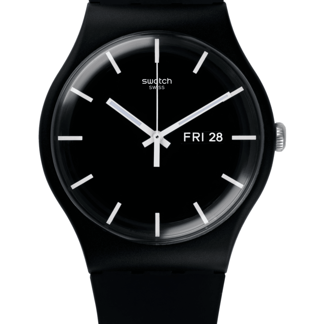 ​Swatch Mono Black 41mm quartz 30m WR